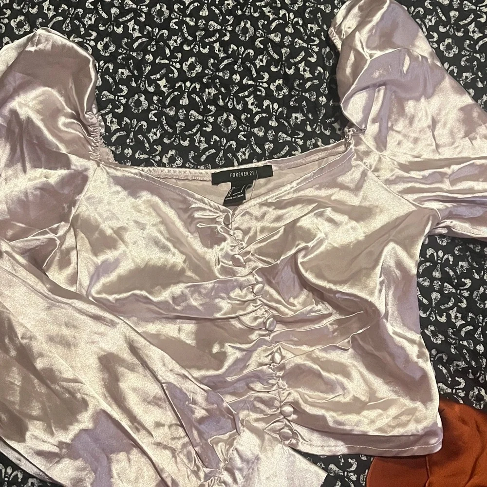 Missguided Rust Ruffle Front Top - Picture 3 of 4